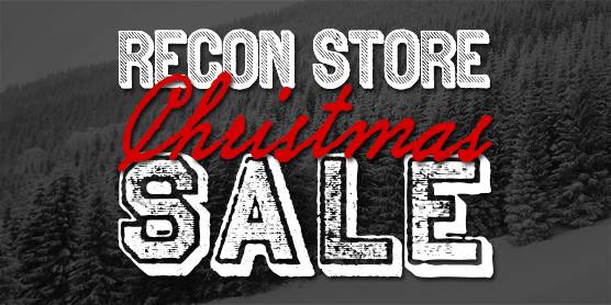 The Recon Christmas Sale continues with up to 40% off some amazing gear and toys!